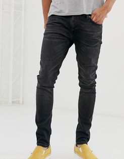 Co Skinny Lin skinny fit jeans in worn black wash