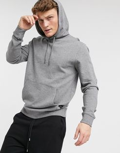 overhead hoodie in light gray melange-Grey