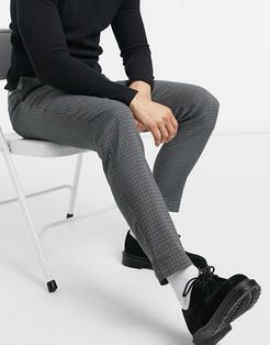 pant set in houndstooth gray-Grey