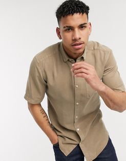 shirt in short sleeve beige-Neutral