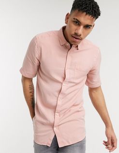 shirt in short sleeve pink