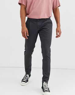 skinny fit chinos in gray