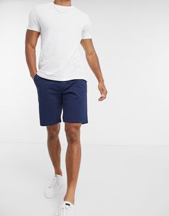 slim fit chino shorts in blue
