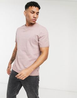 washed t-shirt in pink-Brown