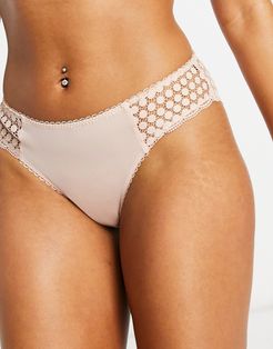 & Other Stories guipure lace briefs in pink-Green