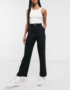 & Other Stories kick flare pants in black