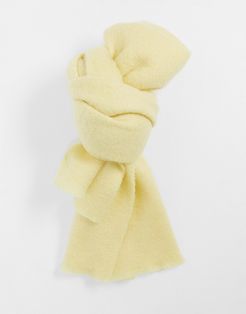 & Other Stories knitted scarf in yellow