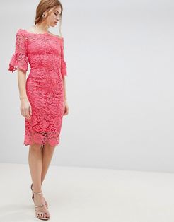Crochet Dress-Pink