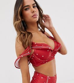 Fuller Bust Exclusive underwired bikini top DD - G Cup in star print