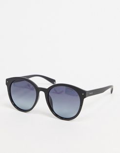 round sunglasses in black