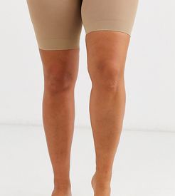 curve sheer anti chaffing cooling short in beige-Neutral