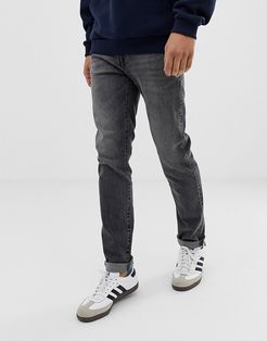 stretch slim jeans in gray