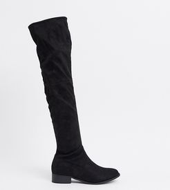 Exclusive Elle over the knee boots in black