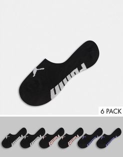 6 pack sock liners in black