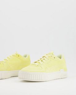 Cali Suede gum sole sneakers in yellow - exclusive to ASOS