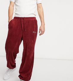 cord sweatpants in red exclusive to ASOS