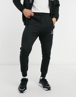 international track pants in black and white