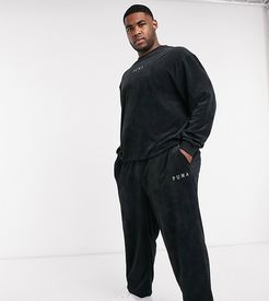 PLUS cord sweatpants in black exclusive to ASOS