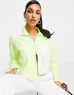 T7 track jacket in neon yellow