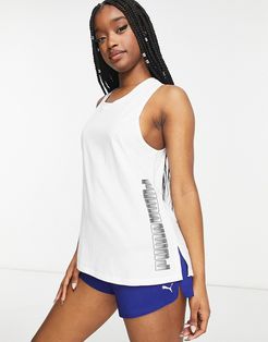 Training muscle tank in white