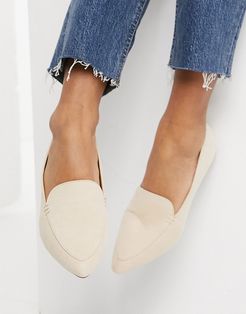 pointed loafers-Beige