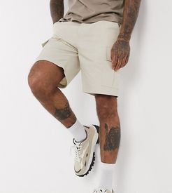 inspired cargo shorts in stone-Neutral