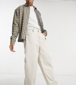 Inspired 90's baggy jean in ecru-White