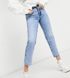 inspired the 90s clean straight jean in mid blue sustainable wash-Blues