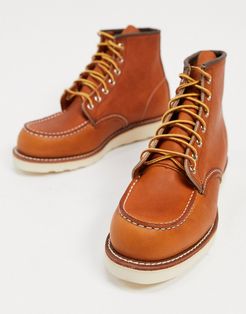 classic 6 inch moc boots in tan legacy leather-Brown