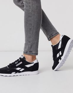 Classic Nylon sneakers in black and white