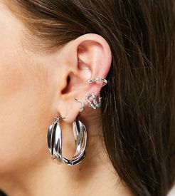 snake wrap ear cuff in sterling silver