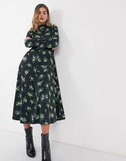 Resume Sofie floral maxi dress-Black