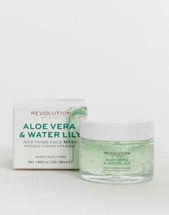 Skincare Aloe Vera & Water Lily Soothing Face Mask-No color