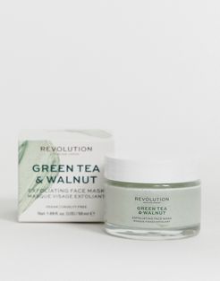 Skincare Green Tea & Walnut Exfoliating Face Mask-No color