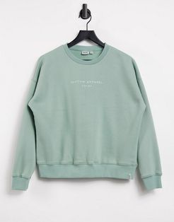 San Fran pullover sweatshirt in dusty sage-Green