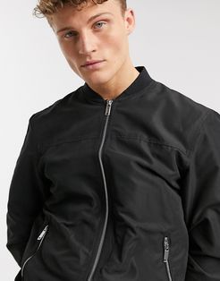 bomber in black