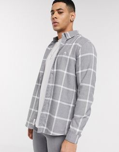 Maison Riviera check shirt in gray-Grey