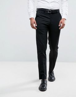 skinny fit smart pants in black