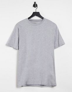 slim fit t-shirt in gray-Grey