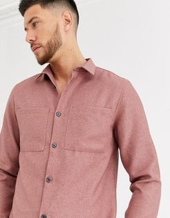 textured shirt in light pink