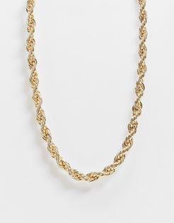 twist necklace in gold