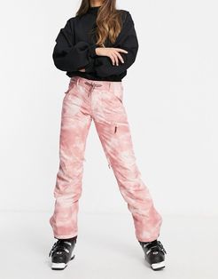 Nadia Printer ski pants in pink