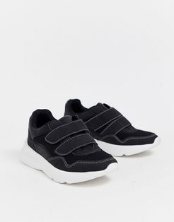 chunky sole sneakers-Black