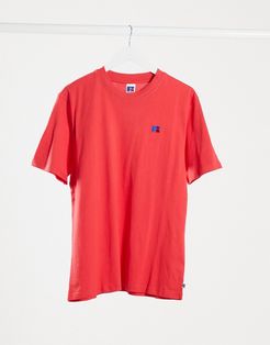 Baseliner t-shirt with chest logo in red