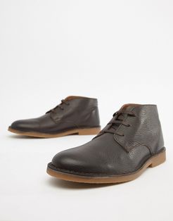 leather desert boot-Brown