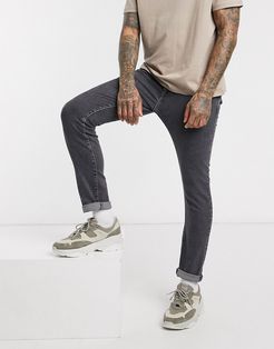 slim fit organic cotton jeans in gray