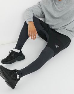 advanced tech sweatpants in black and gray