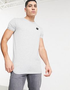 gym t-shirt in gray heather-Grey