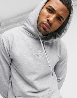 smart overhead hoodie in gray