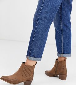 Judy western boots in tan-Brown